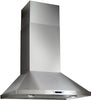 Elica EPL636SS 36 Inch Wall Mount Chimney Hood with 600 CFM Internal Blower, 4-Speed Touch Controls