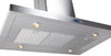 Elica ESL642SS salice 42 Inch Island Mount Chimney Range Hood with 600 CFM Internal Blower, 4 Blower Speeds