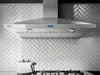 Elica EVR630S1 varna 30 Inch Wall Mount Chimney Range Hood with 600 CFM Internal Blower, 4 Fan Speeds