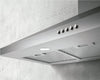 Elica EVL424SS 24 inch Wall Mount Range Hood with 3-Speed/400 CFM Blower, Backlit Electronic Push Buttons