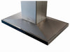 Elica ESL642S3 42 Inch Island Mount Range Hood with 3-Speed + Booster, 600 CFM Blower, Electronic Touch Controls