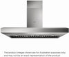 Elica EVV648S1 48-inch Vavano Wall Mount Range Hood with 4-Speed/600 CFM Blower, Fully Retractable Rotating Knobs