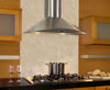 Elica EFG630SM 30 Inch Wall Mount Chimney Hood with 600 CFM Internal Blower, 4 Blower Speeds, Halogen Lamps