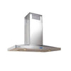 Elica ESL642SS salice 42 Inch Island Mount Chimney Range Hood with 600 CFM Internal Blower, 4 Blower Speeds