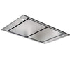 Elica ESNX43SS 42-inch stainless steel ceiling mounted range hood Exterior Width, 600 CFM, Halogen, Dishwasher Safe Filters