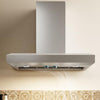 Elica EVV636S1 36 inch Vavano Wall Mount Range Hood with 4-Speed/600 CFM Blower, Fully Retractable Rotating Knobs