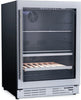 Elica EBS52SS1 24 Inch Dual Zone Wine and Beverage Center with 4.8 Cu. Ft. Capacity