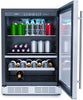 Elica EBS52SS1 24 Inch Dual Zone Wine and Beverage Center with 4.8 Cu. Ft. Capacity