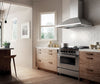 Elica ELN148SS 48 inch Wall Mount Range Hood with 4-Speed, Fully Retractable Rotating Knobs