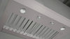 Elica ELN142SS 42 Inch Wall Mount Chimney Hood with 1,200 CFM Internal Blower, 4 Blower Speeds