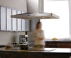 Elica ESL642S2 42 Inch Island Chimney Hood with 600 CFM Internal Blower, 3 Dishwasher-Safe