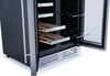 Elica EBF52SS1 24 Inch Freestanding/Built-In Dual Zone Beverage Center with 4.8 Cu. Ft. Capacity