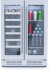 Elica EBF52SS1 24 Inch Freestanding/Built-In Dual Zone Beverage Center with 4.8 Cu. Ft. Capacity