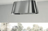 Elica ETP536SS 36 Inch Island Mount Range Hood with 550 CFM Internal Blower, 3 Blower Speeds, Halogen Lights